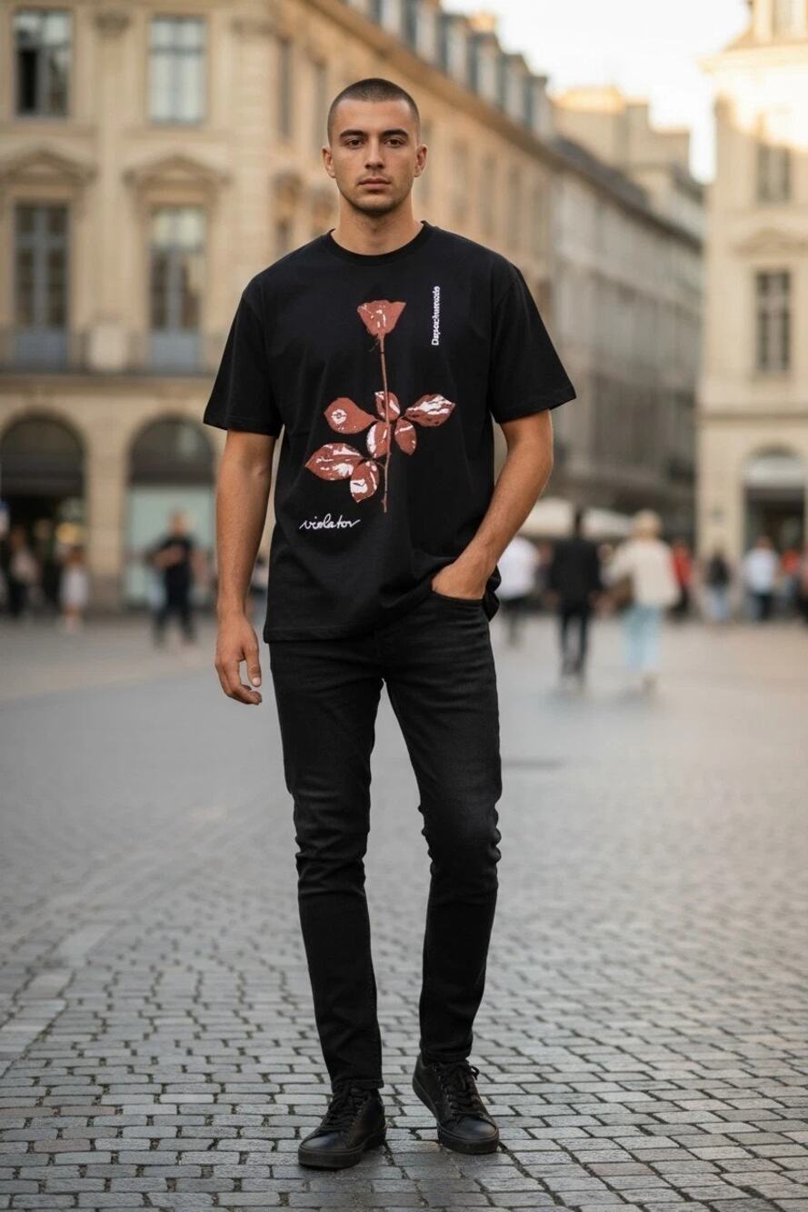 Depeche Mode Violator Album Men's Graphic Tee Size:Large